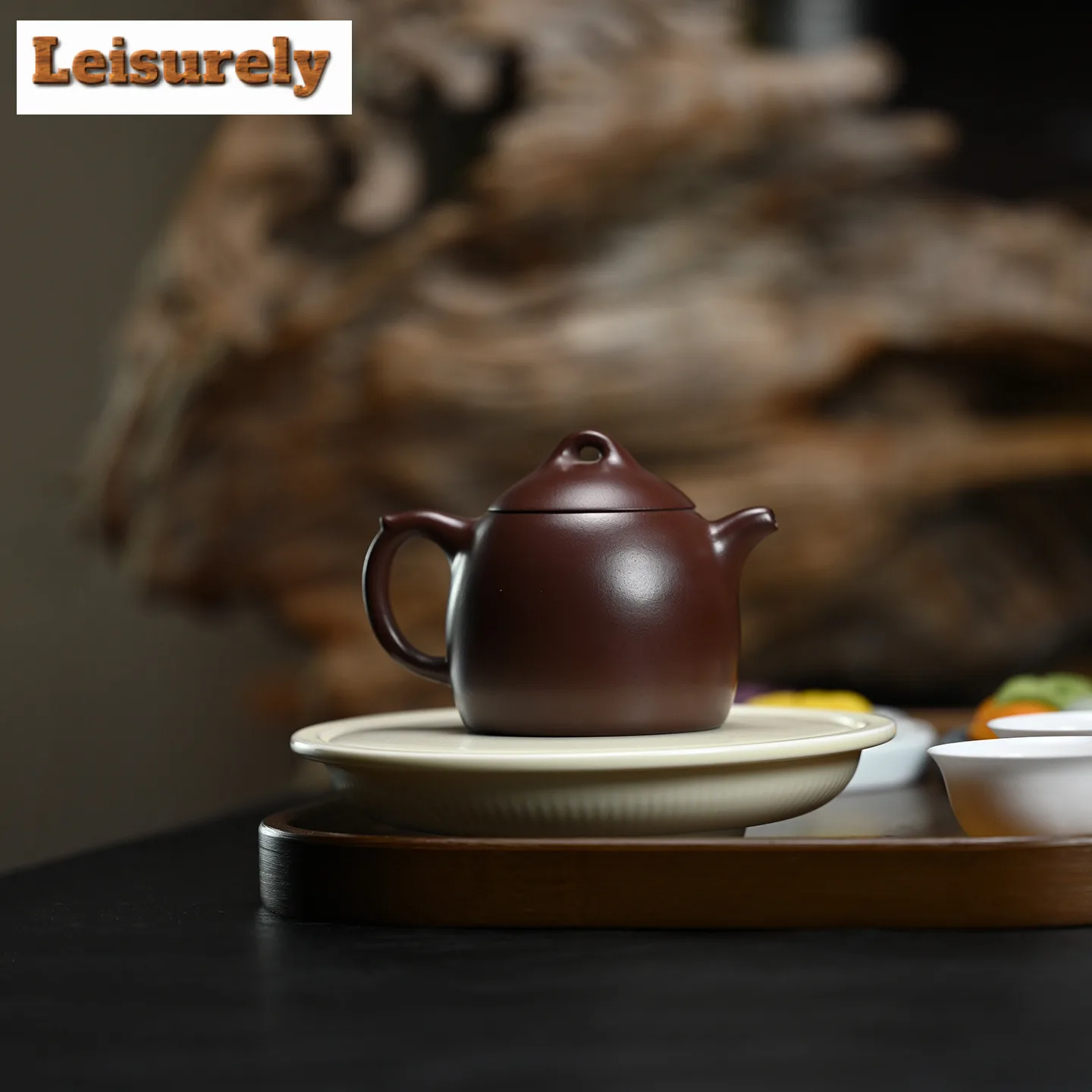 230ml Retro Yixing Purple Clay Teapots Handmade Qin Quan Pot Raw Ore Purple Mud Kettle Chinese Zisha Tea Set For Tea Supplies