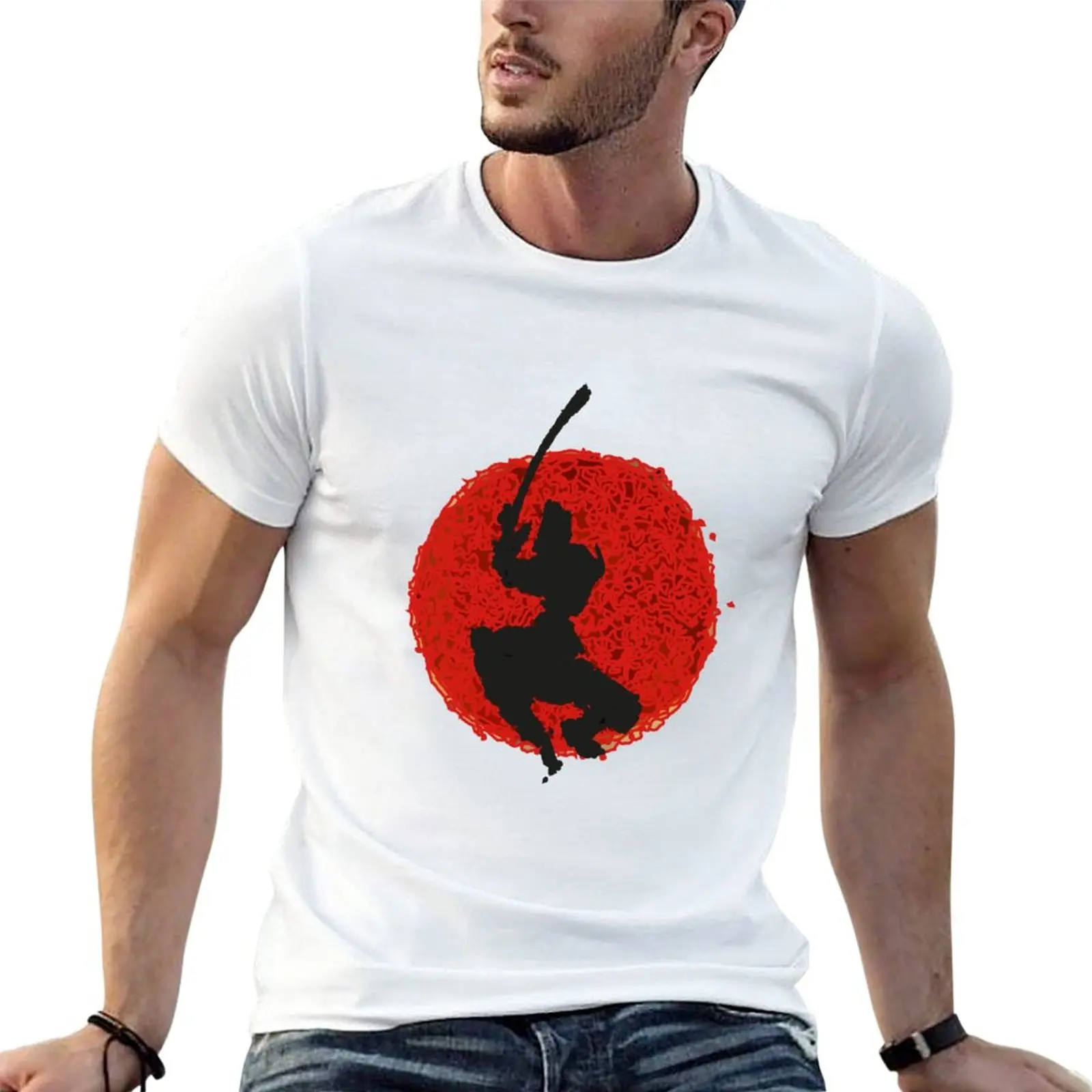 

Футболка с самураем аниме быстросохнущая футболка, графическая футболка, сделанная на заказ футболка с коротким рукавом, Мужская футболка