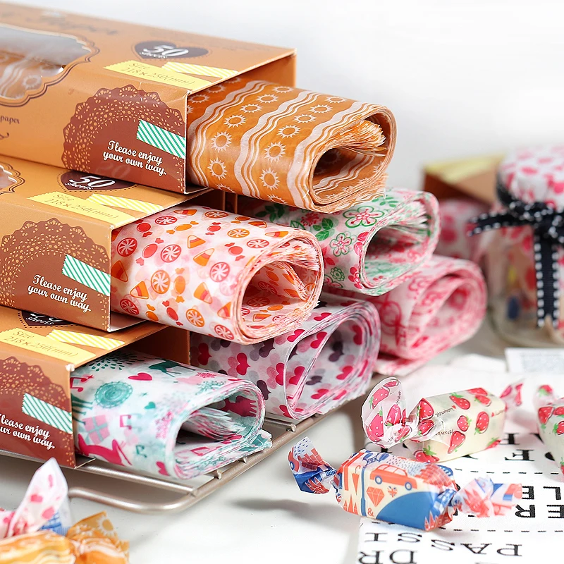 Sandwich Wrapping Paper Wax Wrapping Sandwiches Food Packaging