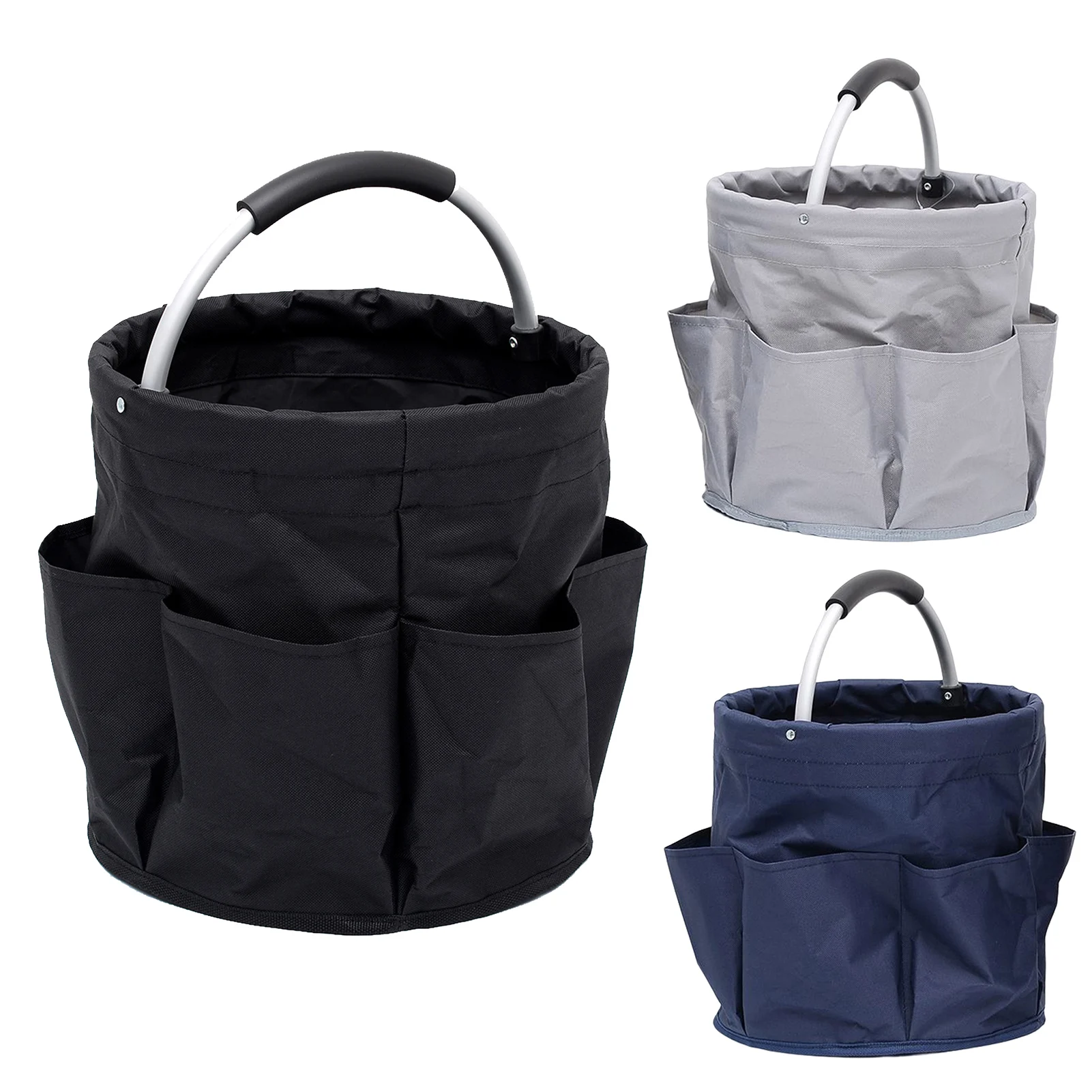 

Garden Tool Basket Splash Proof Oxford Cloth Carrier Tote Heavy-Duty for Shopping Camping Travel