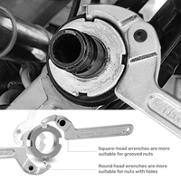 Clé à molette réglable Hi-Spec, type crochet, outil pour écrous et boulons, outil à main, 19-51 mm, 32-76 mm, 51-120 mm avec échelle, fournitures d'outils automobiles 3