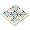 Parent-Child Interaction Wooden Board Game XO Tic Tac Toe Chess Funny Developing Intelligent Educational Toy Puzzles 6