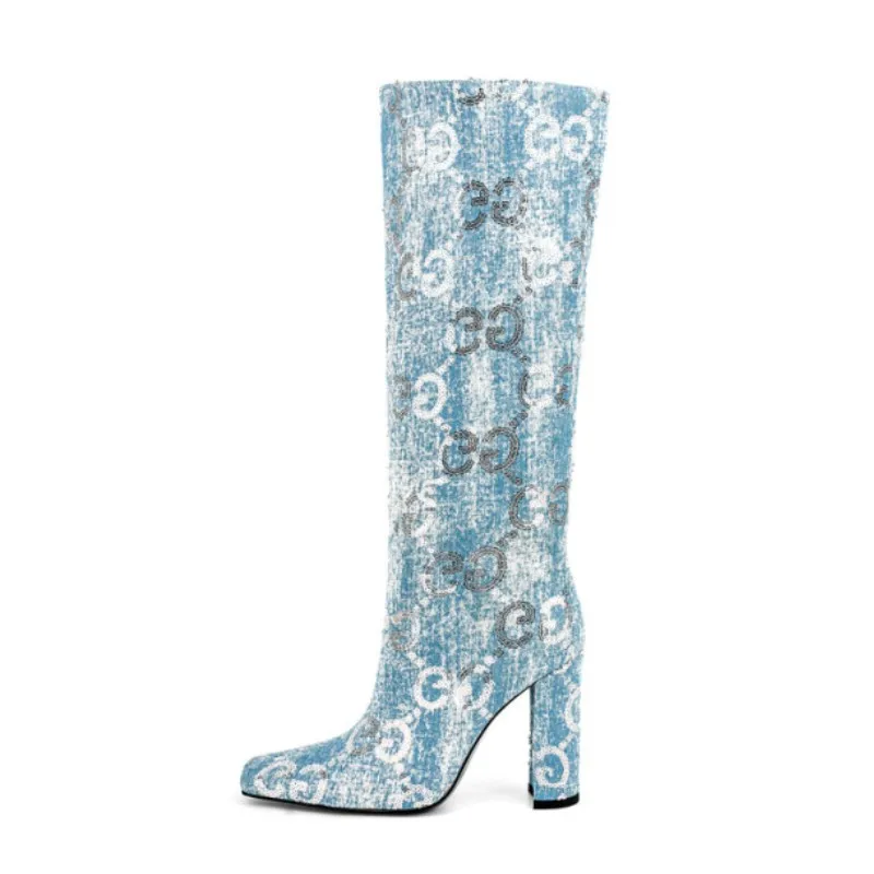 bottes paillettes