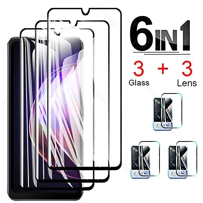 

Защитная пленка, стекло для Vivo, Защита экрана для V25, V25e, V23, V23e, V21, V21e Pro, 5G, закаленное стекло, объектив камеры, HD