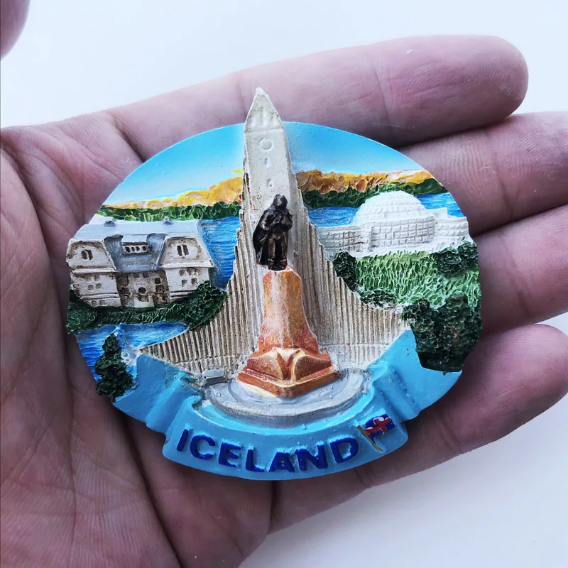 

Fridge Magnet Iceland Personalized Creative Crafts Cultural Landscape Decoration Message Stickers Tourism Souvenir