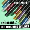 MLSMILE Multi-Color Pearl Eyeliner Liquid Flash Color Glitter Eyeshadow Waterproof Long-lasting non-smudgy Eyeliner 5