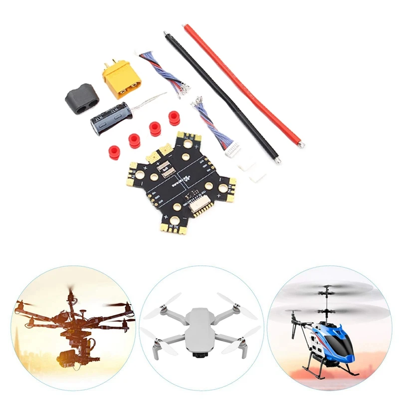 SKYSTARS PDB XT60 전원 분배 보드, FPV 드론 쿼드콥터, PDB XT60 전원 허브용, 4X25A, 4X30A