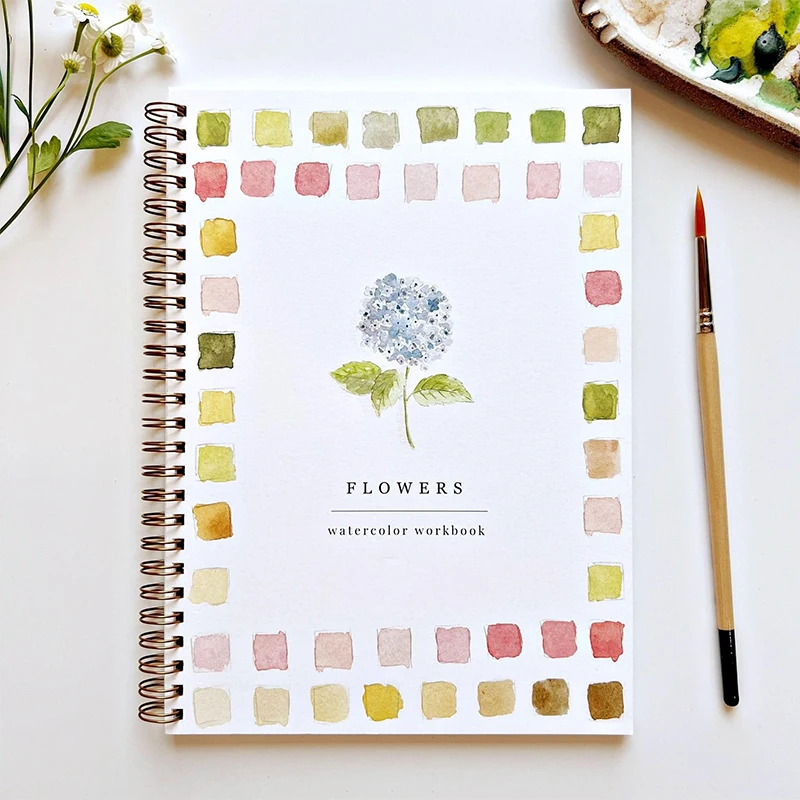 Watercolor Workbook Beginner Friendly Bird Watercolor 12 Color Paint Set With Brushes Art And Craft Painting Supplies