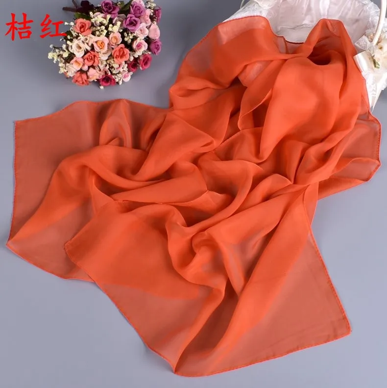 women's long chiffon scarf