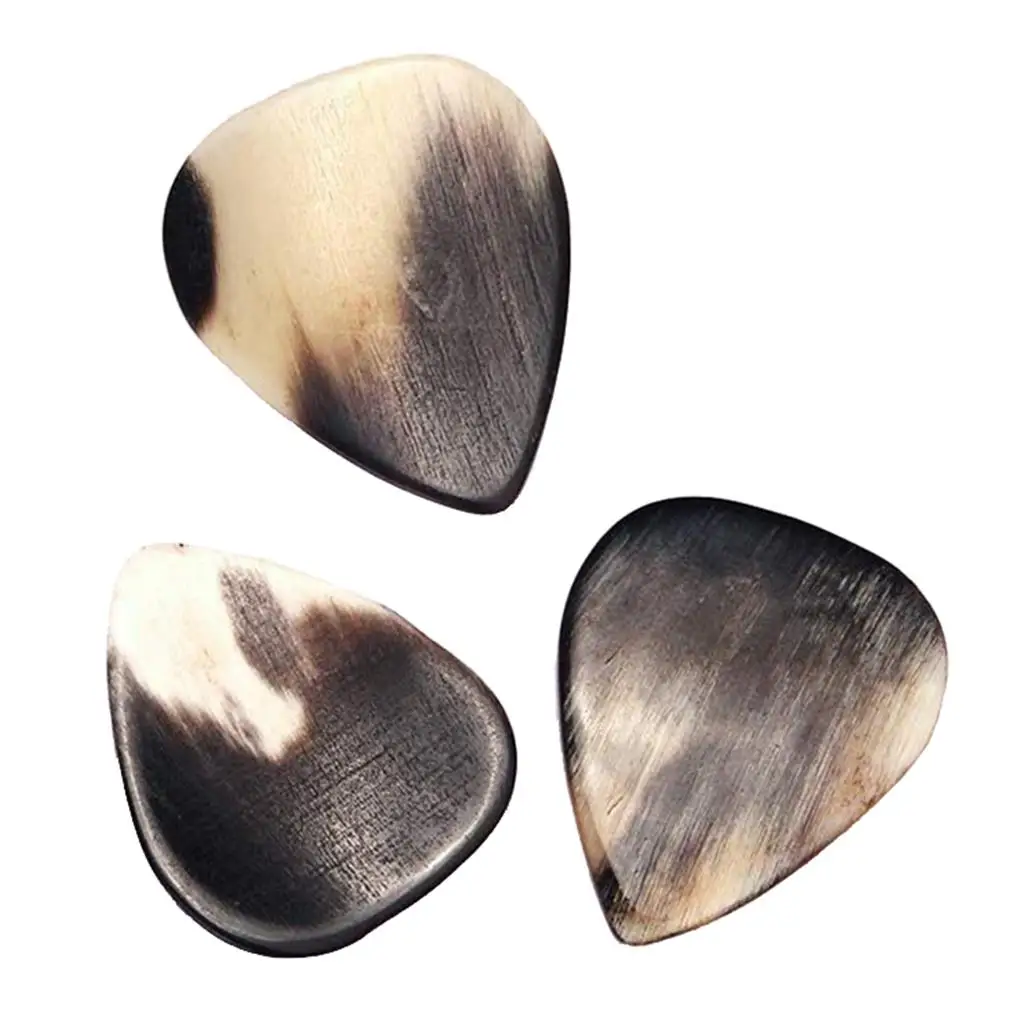 3pcs alo Horn Folk Guitar Pick Plectrums Set for Acoustic Guitar