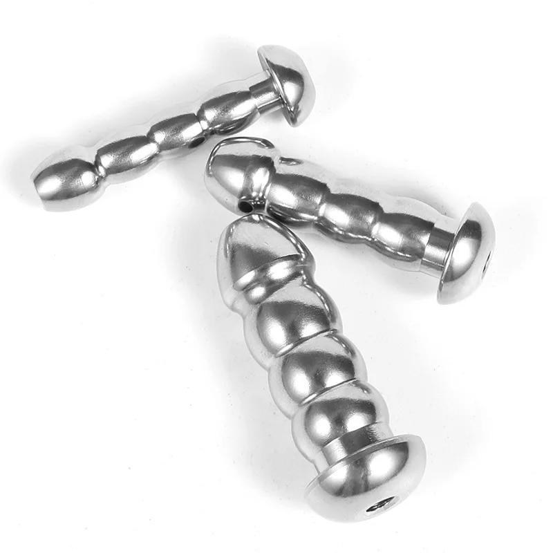 SM Metal Urethral Sounding Penis Plug Stainless Steel Hollow Urethral Dilators for Men Gay Beginner Masturbator Training Sex Toy urethral dilator silicone urethral dilator