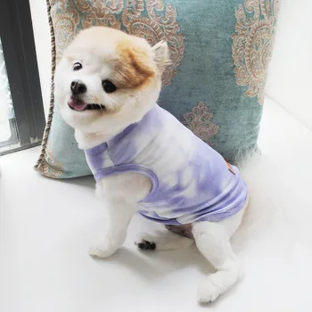 Cute Summer Dog Clothes Puppy Tshirt Korean Small Medium Cat Cooling Vests Cartoon Multicolored Pet Apparels Breeds Sportswear 6
