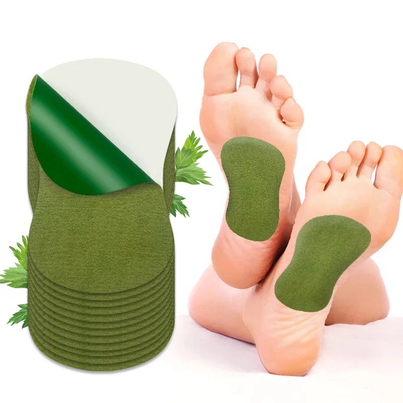 60/6 PCS Natural Herbal Foot Pads with Wormwood Extracts Body Toxins Deep Cleansing for Foot Care and Relaxation