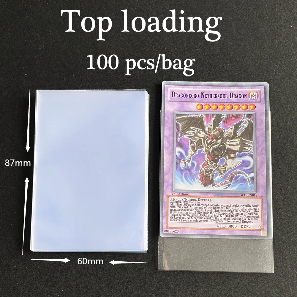 100 Pièces/paquet Pochette De Carte Transparente De Taille Parfaite  64x89mm, Protecteur De Carte, Pochette Intérieure De Carte Magique Pokemon  Yugioh - Jeu De Société - AliExpress