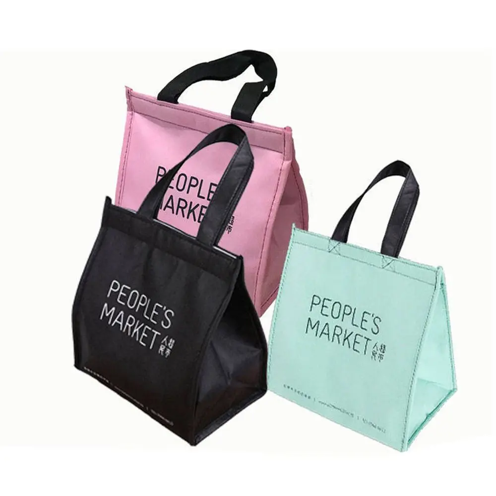

Travel Non-woven fabric Lunch Box Lunch Bag Insulation Bag Food Storage Pouch Picnic Carry Case