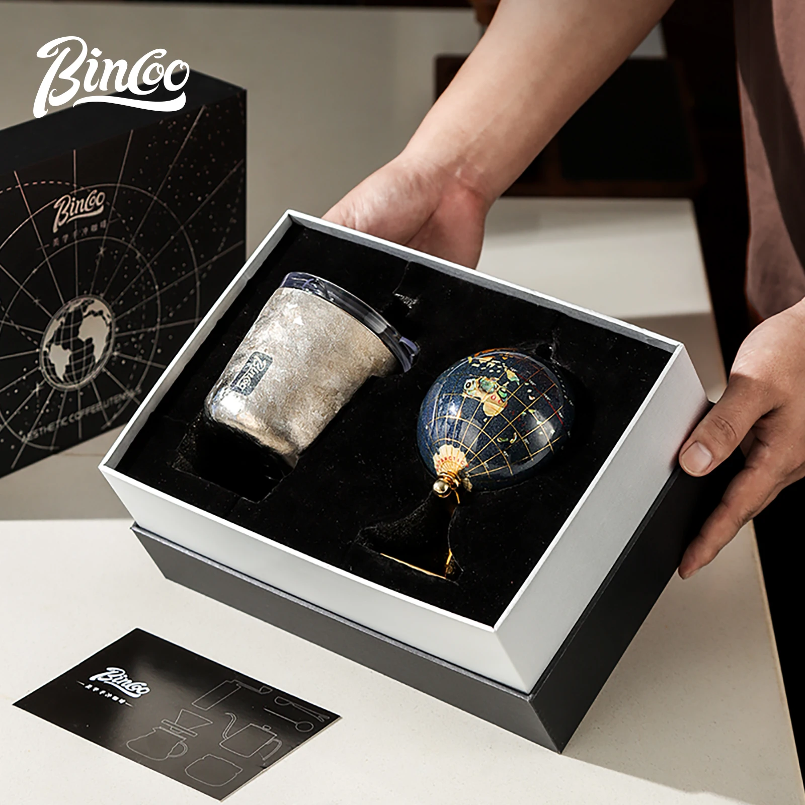 كوب قهوة حراري من التيتانيوم من بينكو، طقم هدايا ف...