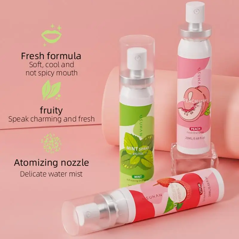 Bad Breath Mouth Spray Fresheners Oral Care Health Breath Freshener And Bad Treatments 20ml Portable