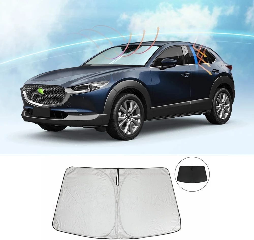 

Car Sun Visor Windshield sunshade Auto Front Window Sun Shade Car Windshield Visor Cover for Mazda CX-30 CX30 2019 2020 2021