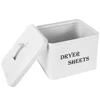 Dryer Sheet Boxes with Lid Reusable Dryer Sheet Bin for Fabric Softener Large Capacity Laundry Room Living Room Decor Container 5