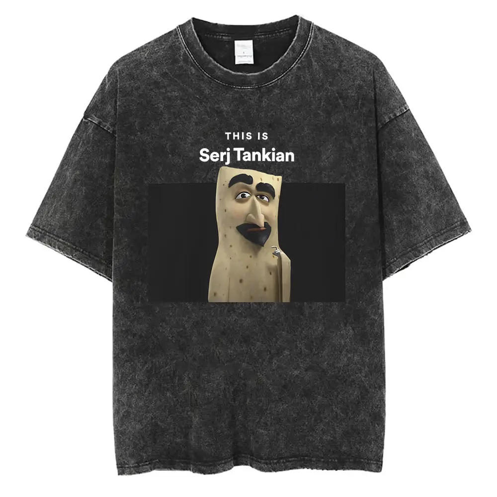 This Is Serj Tankian Funny Meme T Shirt Washed Vintage System of A Down  Tshirt Men Women Rock Alternative Metal Music T-shirts - AliExpress, image size:1000x1000