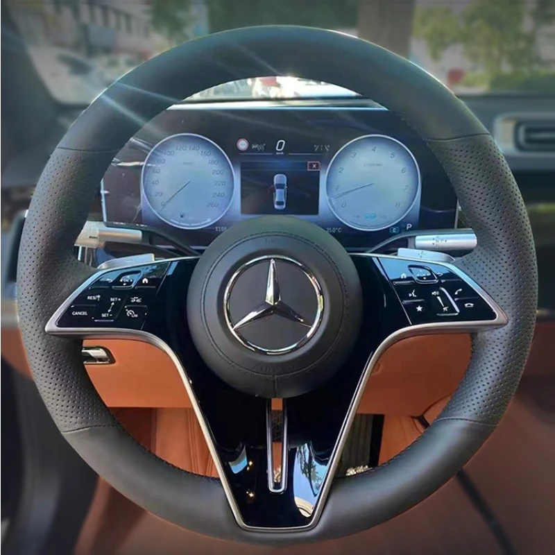 

Кожаный чехол на руль для Mercedes-Benz S-Class CLA GLC260 a200L E300 400 B180