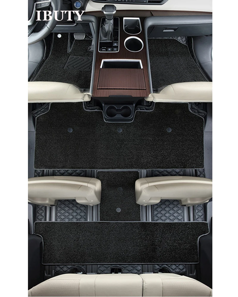 Double Layer Car Floor Mats For Toyota Sienna 2021 2022 7 Seats