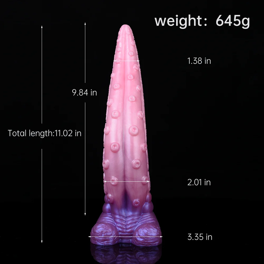 FAAK Silicone Fantasy Rosa Lingua Plug Anale G-spot Stimolatore S Forma Dildo Con Ventosa Bumpy Massaggio Sex Toys Per Le Donne_voghion.com
