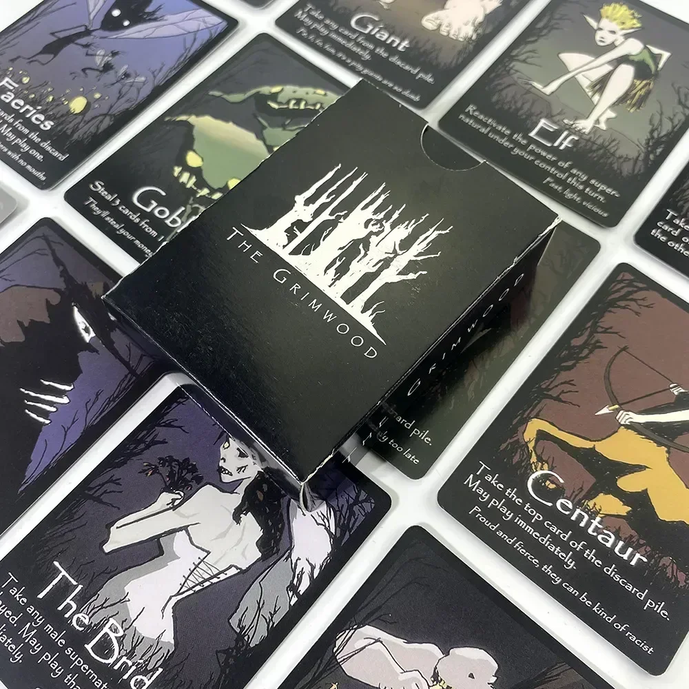 하이 퀄리티 The Grimwood 카드 게임, 매우 혼란스러운 카드 게임, 68 표준 포커 사이즈, 보드 게임, 약간 전략