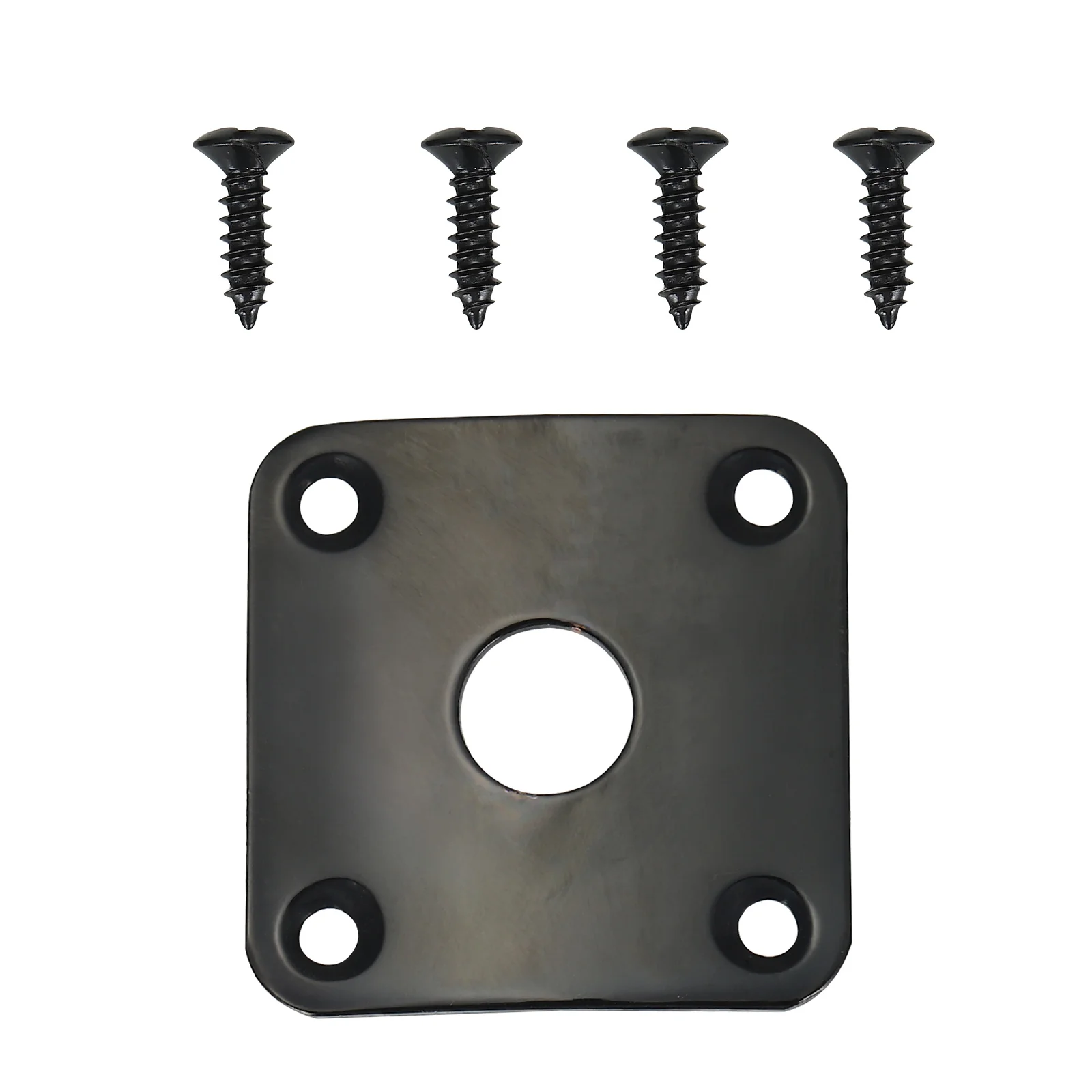 

Electric Guitar Socket Plate Electric Guitar Socket Cover Plate Output Board Metal Square Jack Plug for Bass