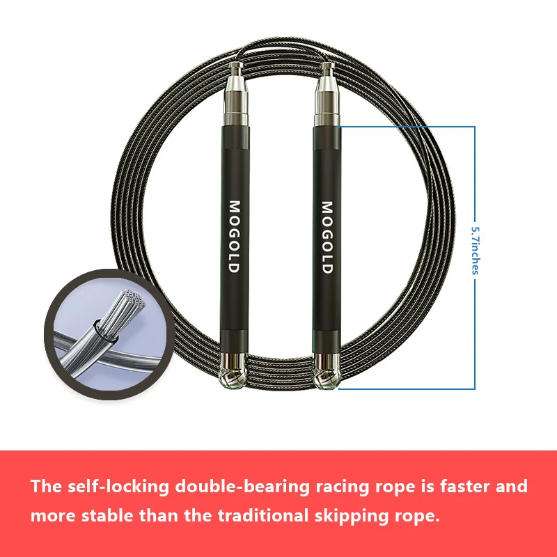 Boxing Jump rope speed rope Weights gym accessories Exercise at home Crossfit single speed jumping conbas bodybuilding man 5