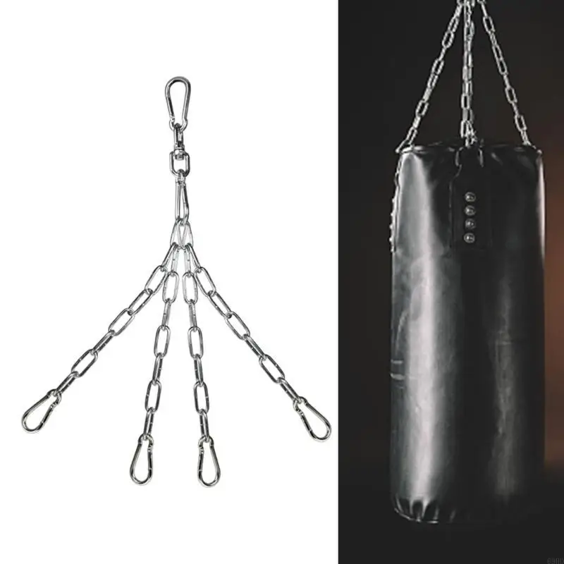 Starker -Bag -Kleiderbügel Edelstahl -Schwungkette mit 4 Schnapphaken 69HD – Detail 8