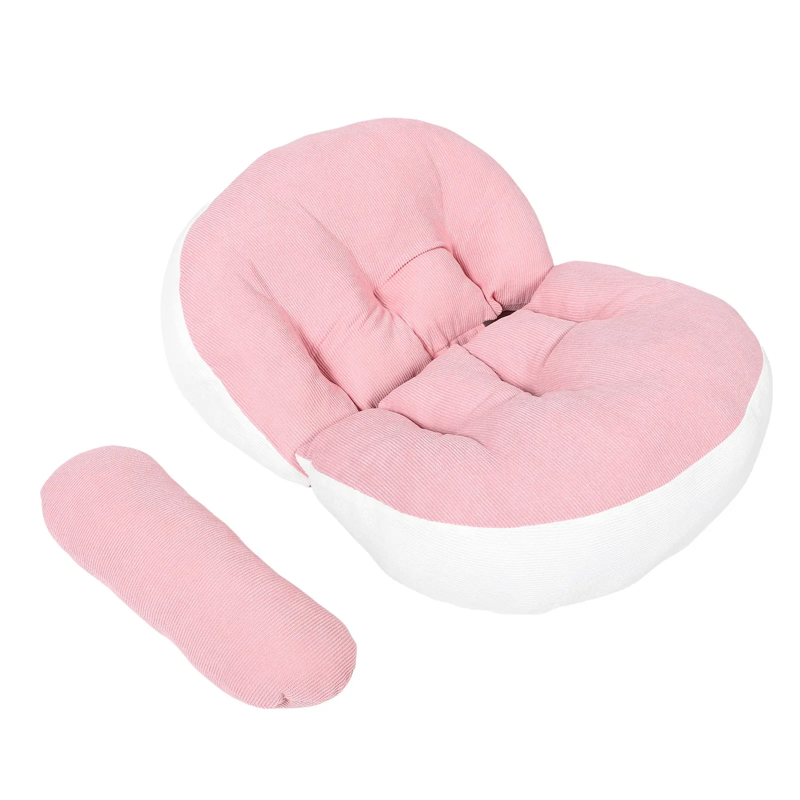 여성용 임산부 바디필로우, U자형 디자인, 배와 등 지지, 측면 수면용