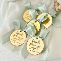 50ชิ้นที่กําหนดเองยินดีต้อนรับทารกฝักบัวโปรดปรานแท็กชื่อ,แท็กกระจกอะคริลิ,ตัวอักษรชื่อโลโก้,ขอบคุณสถานที่บัตรพรรคแท็กของขวัญ 3