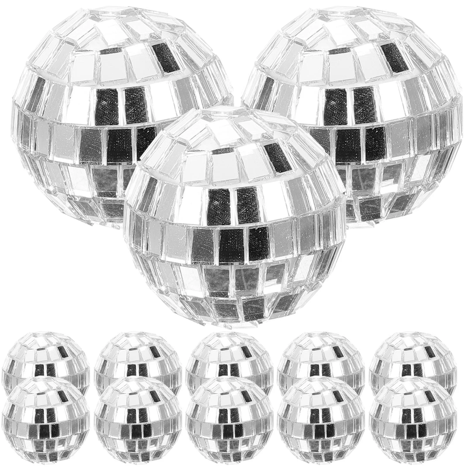 

Halloween Reflective Disco Balls Christmas Decoration Different Sizes Small Disco Balls Mirror Disco Ball Decorations 3CM