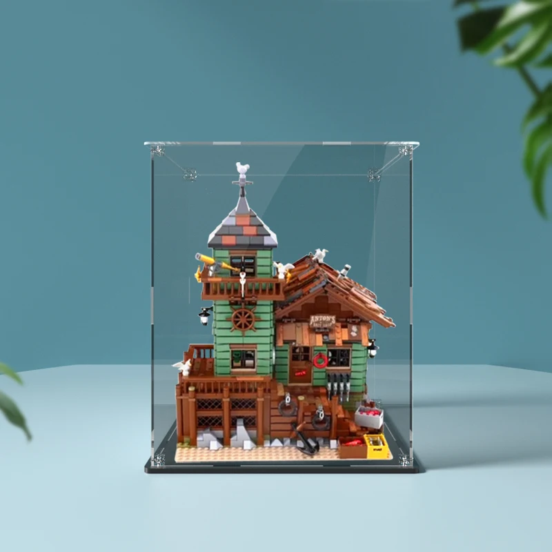 Acrylic Display Box for Lego 21310 Old Fishing Store Dustproof Clear Display Case (Toy Bricks Set not Included） 4