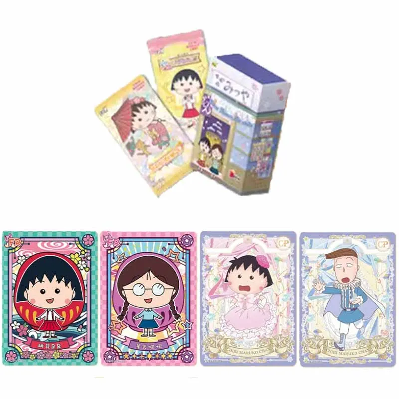 

Коллекционные Карточки KAYOU Chibi Маруко-тян, магазин времени, Аниме фигурки, электронная коробка, игрушки, подарки для детей