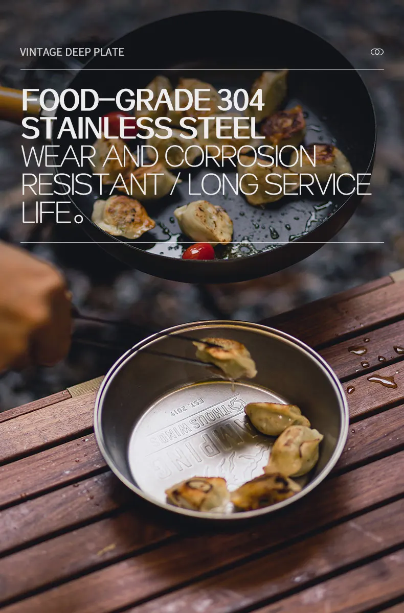 Description Picture 4 of itemThous Winds Camping Bowl Dishes Outdoor Tableware Set Picnic Cooking Cookware Travel Utensils Camping Equipment Supplies TW3021