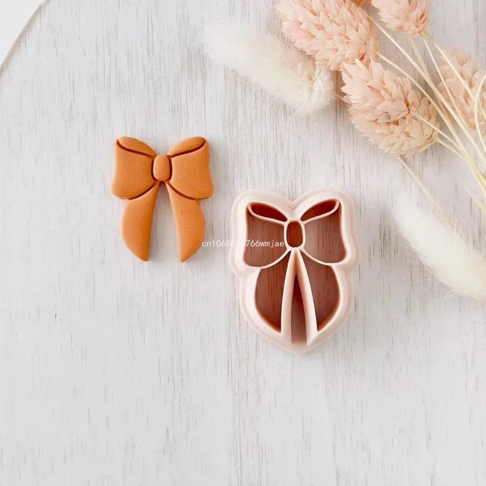 Bow Clay Cutters Valentine's Day Romantic Bowknot Polymer Clay Earring Moulds Dangle Pendant Jewelry Cutting Molds polymer clay cutter