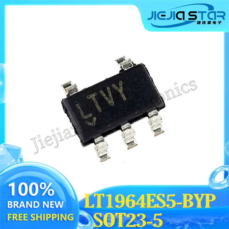 

(5/10 pieces) LT1964ES5-BYP LT1964ES5 parts mark LTVY SOT23-5 voltage regulator chip IC 100% original free shipping