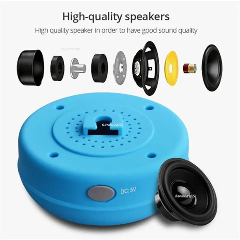 Portable Speaker Wireless Waterproof Shower Speakers for Phone Bluetooth-compatible Hand Free Car Speaker Loudspeaker 2