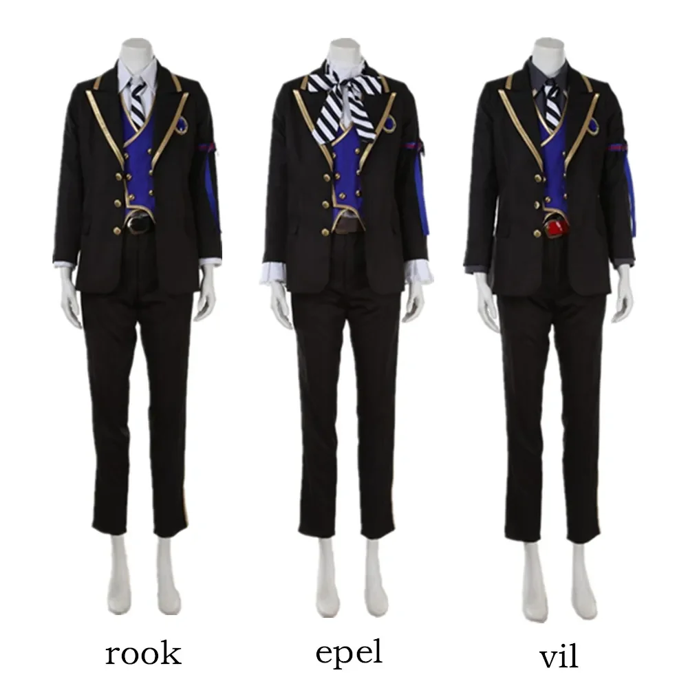 

Game Twisted-Wonderland POMEFIORE Epel Rook Vil Uniform Cosplay Costume