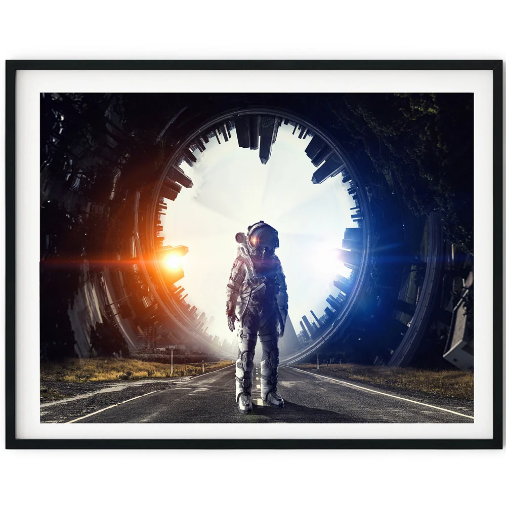 Modern Astronaut Blue Technology Decorative Painting