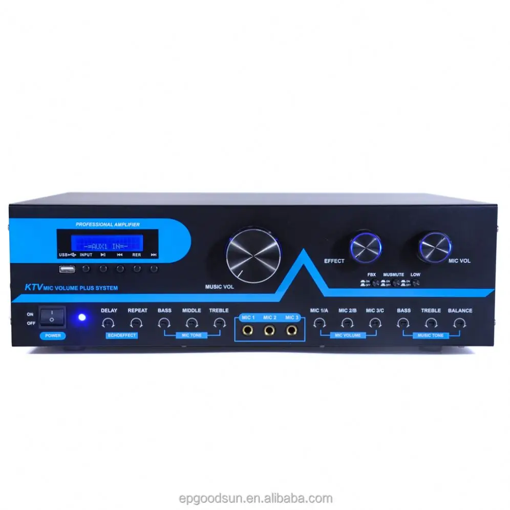 

GS5000 audio Karaoke home mini power amplifier with Professional effect speaker wireless microphone