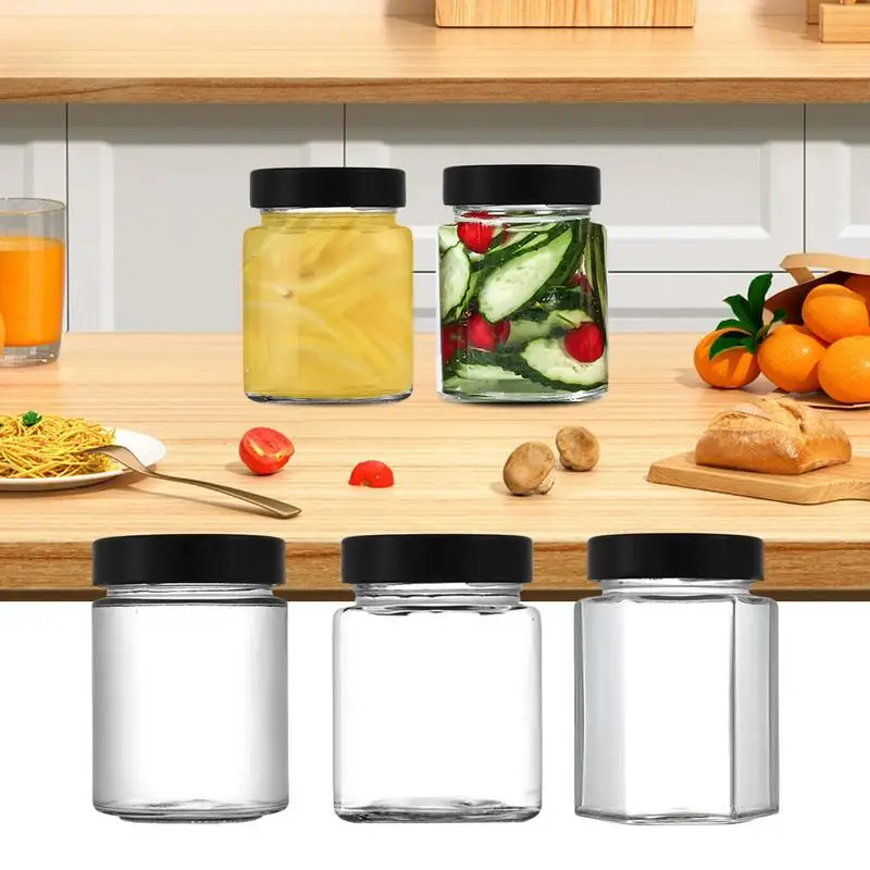 Clear Glass Bottles Fridge Mini Jars Dishwasher Safe Ginger Shots