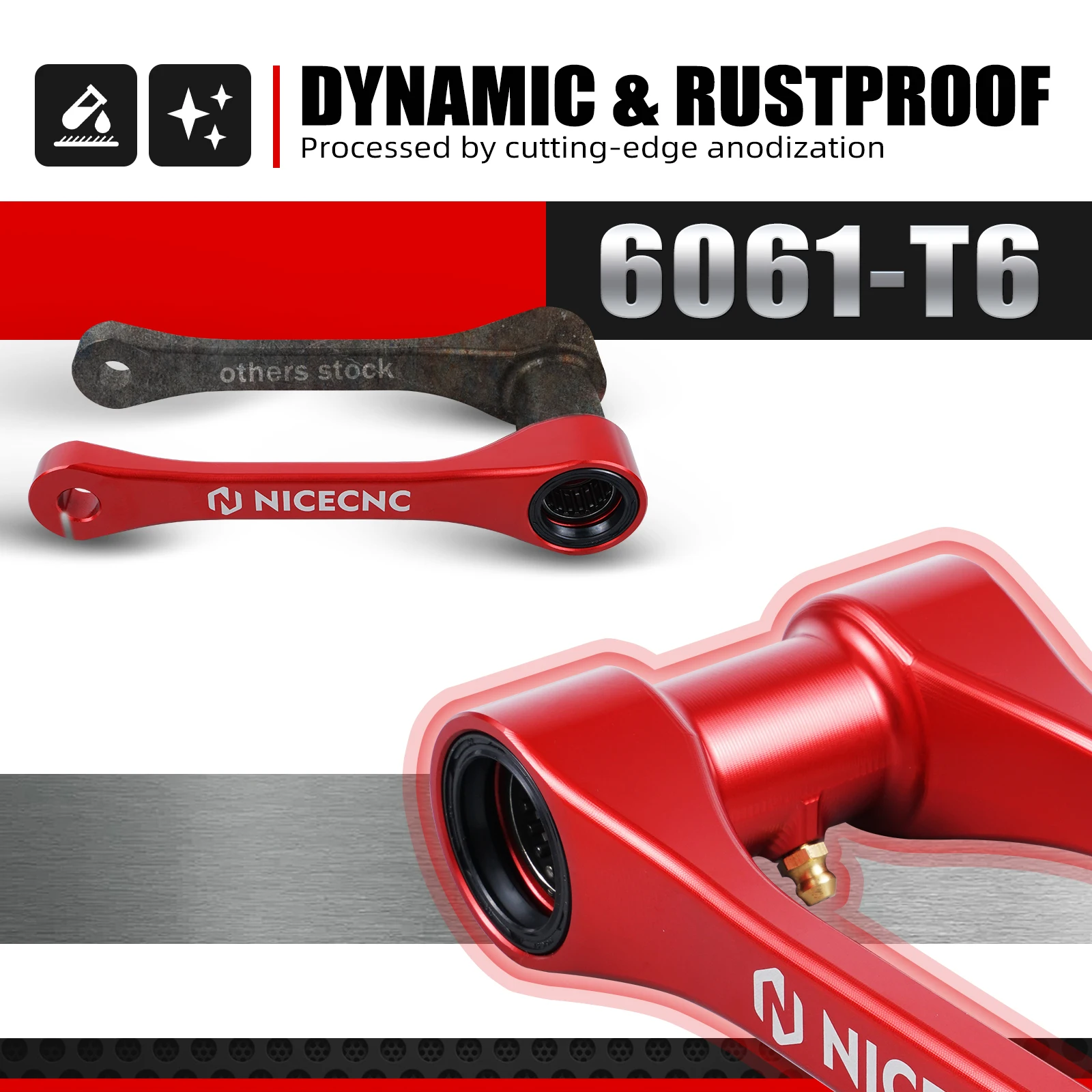 NICECNC Tieferlegungssatz 1,25 Zoll/30 mm für Beta RR 300 2013-2026, Xtrainer 300 2015-2026, RR125, RR 250, RR 350, RR 390, RR 430, 480, 498 – Detail 8
