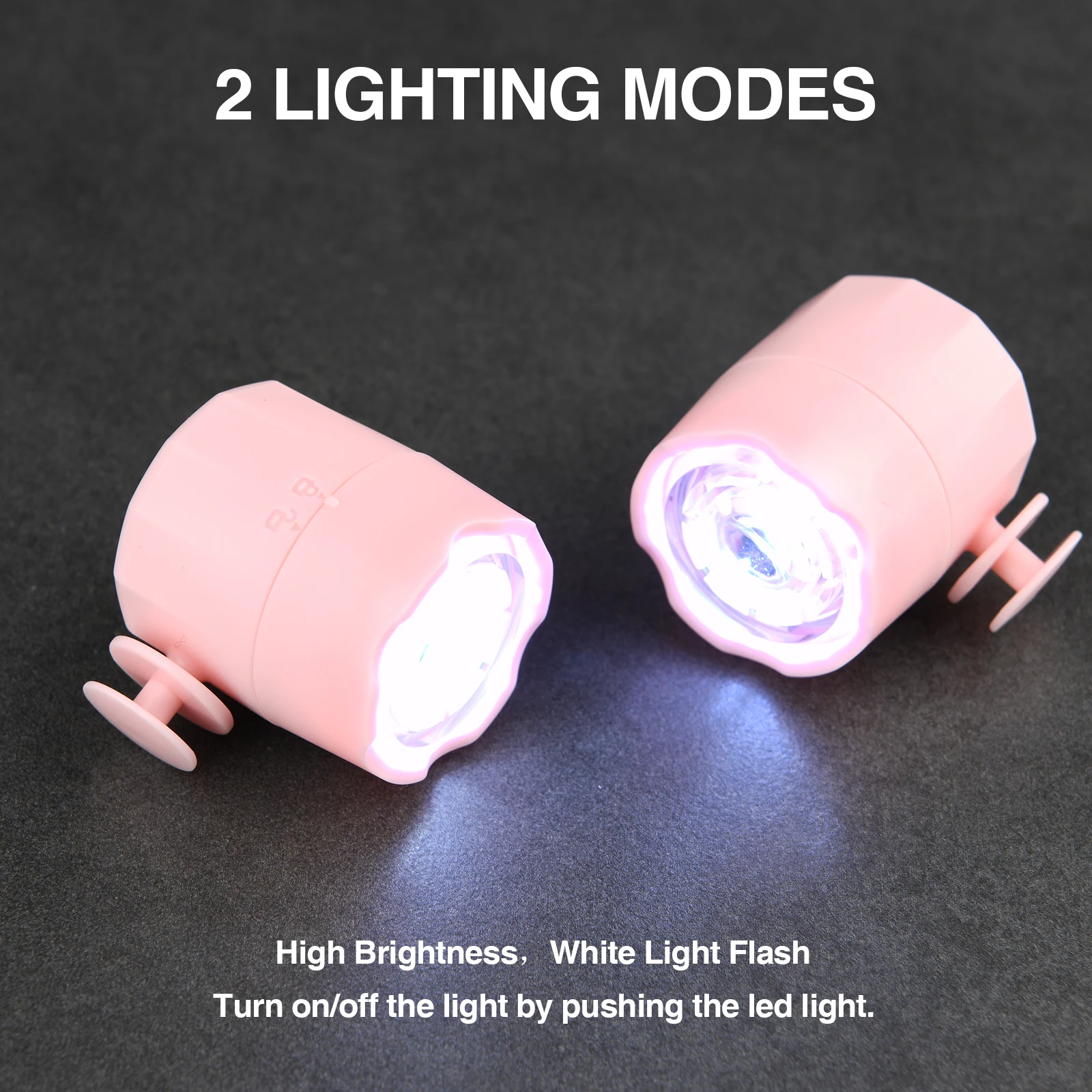 Mafiti 2 Pcs Headlights for Shoes, Rechargeable Flashlight Attachment, Led Shoes Lights Charms Gift for Adults & Kids 5