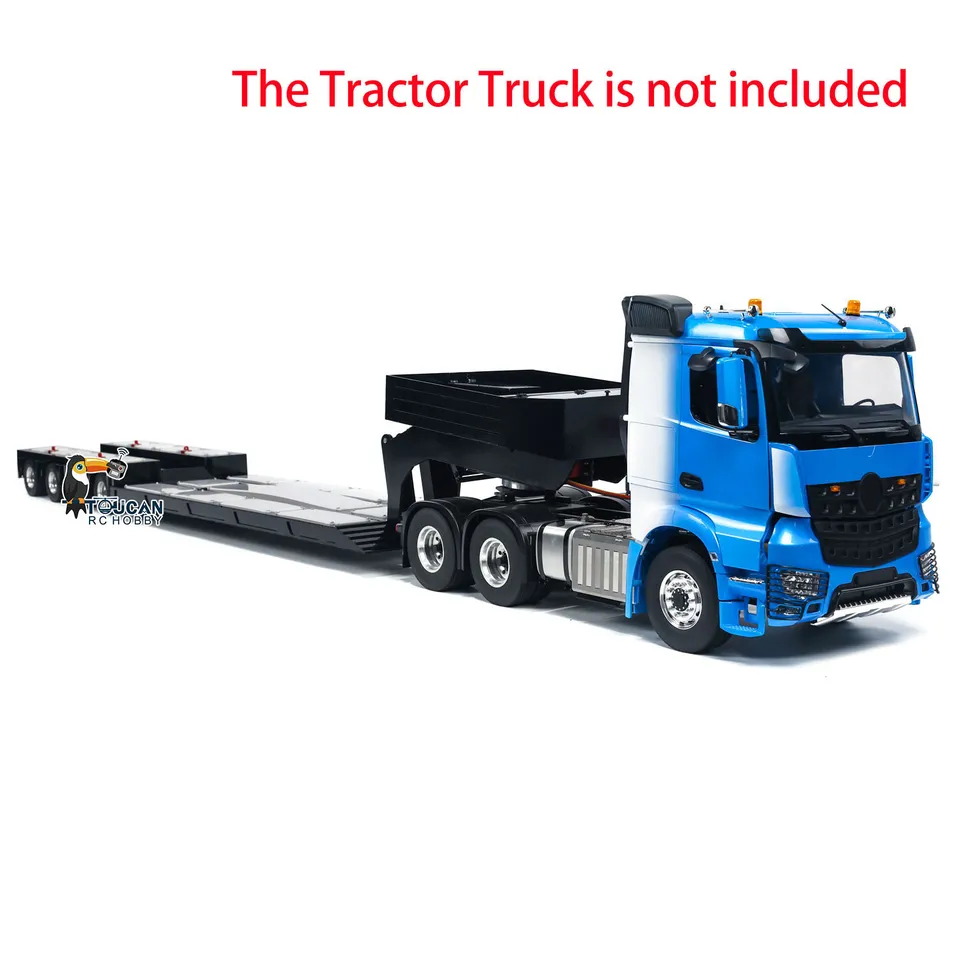 TAMIYA FLATBED SEMI Rimorchio 1/14 per Trattore Camion Completo