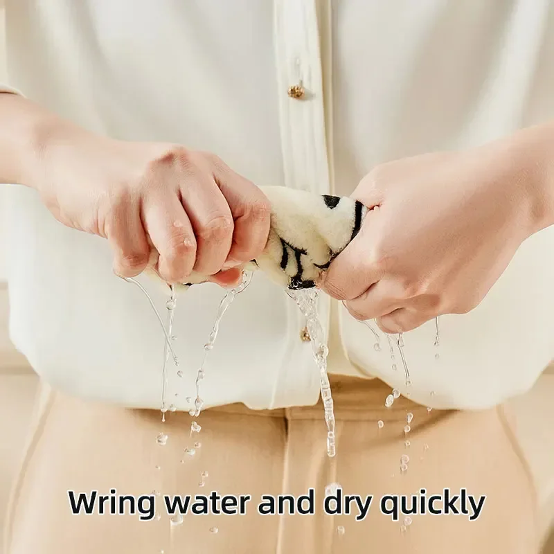 Hand Towel Home Convenient Hanging Double-layer Thickened Speed Dry Absorbent for Kitchen And Bathroom Foot hand towels