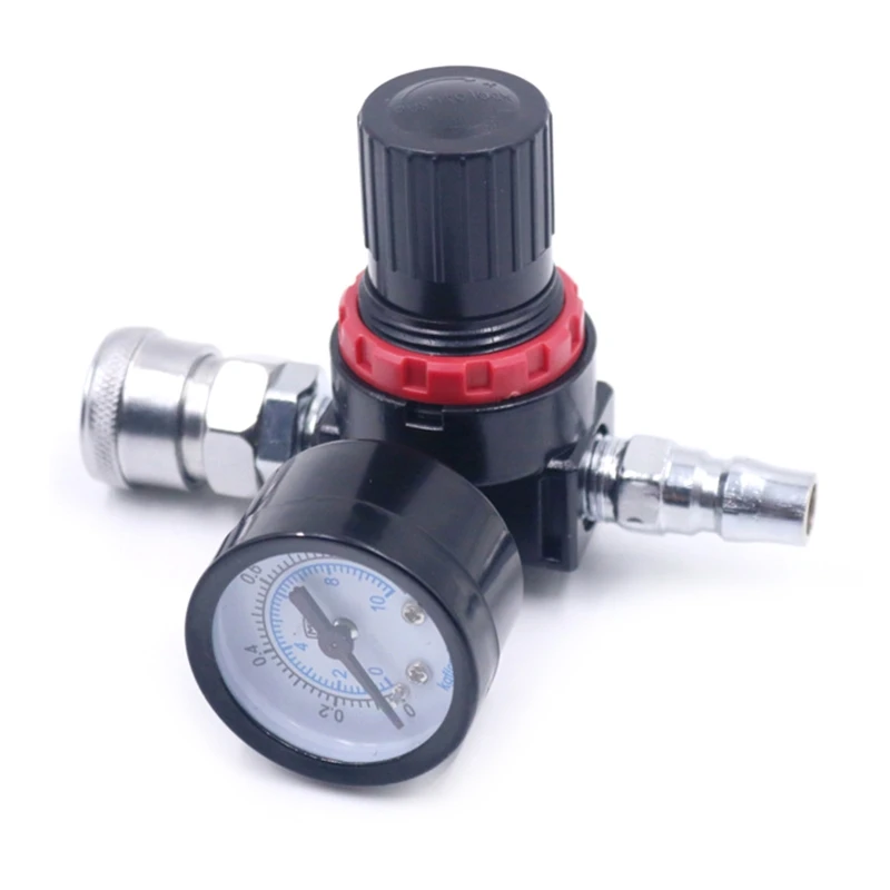

1/4” Paint Guns Air Compressor Regulator with Pressure Gauge for Air Tools
