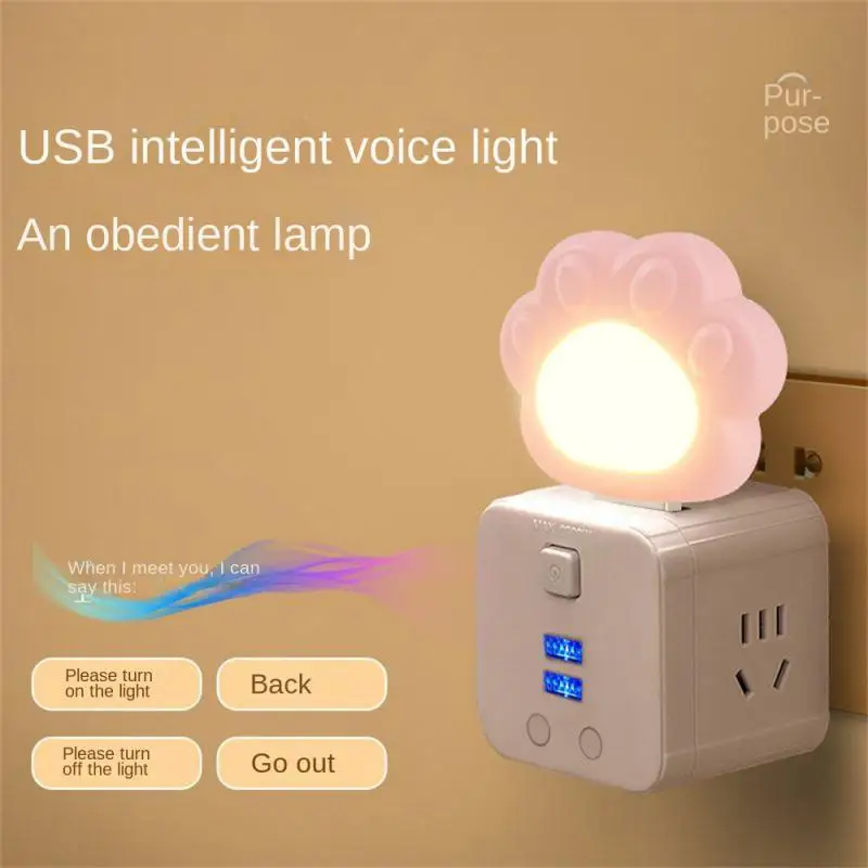 

Led Reading Light Cute Cartoon Bedroom Decor Bedside Lamp Eye Protection Brightness Three-color Home Decor Usb Plug Lamp Small